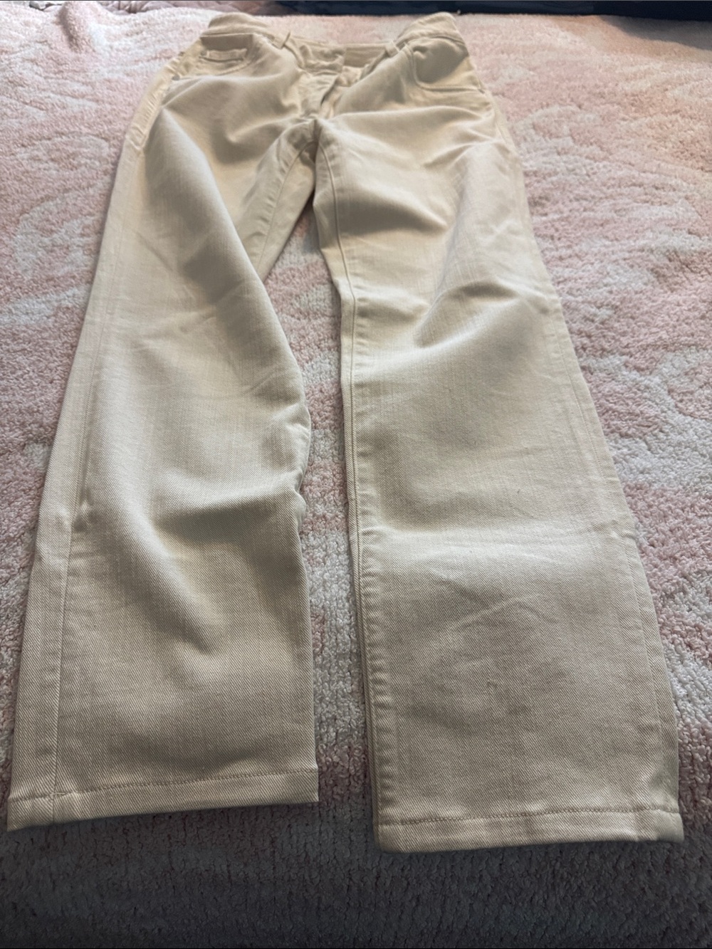 Brunello Cucinelli Off-White Tailored cream denim